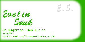 evelin smuk business card